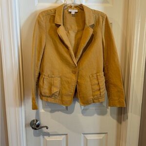 Coldwater Creek Mustard Blazer Jacket